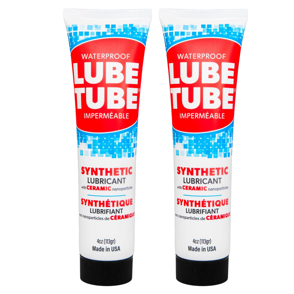 LubeTube 4oz (2-Pack) Multipurpose Synthetic Grease for Pool Equipment, Plumbing Fixtures, RV Toilets, Marine Systems, Machinery & Household Use – PFAS-Free, Food-Grade, Ceramic-Enhanced – Made in USA