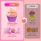 Bath Bombs for Kids with Surprise Jewelry Inside, 8 Cupcake Bath Bombs for Girls Gift Set, Handmade Fizzes Balls with Rich Bubble Bath, Ideal for Chrildren Birthday Christmas