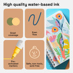 ARTISTRO 24 Pastel Dual-Tip Acrylic Paint Marker Pens for Drawing