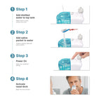 NASALFRESH MD Premium Bundle–Dual Powered Nasal Irrigation System Nasal Rinse and Wash, Sinus Decongestant Relief System, 60 Saline Packets, Case, Rechargeable, 2 Sets of Nose Pillows–Snoring Remedy