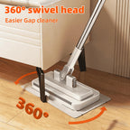 Clip on Mini Mop for Kitchen Counter & Floor – No Wash & Cloth Changing Lazy Mop | Automatic Gripping & Zero-Touch Snap-Grip System with 20 Cloths