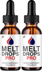 Melt Drops Pro Liquid Supplement Drops - MeltDrops Pro Natural Blend Advanced Formula, Extra Strength, Reviews - 2 Bottles - 2 Month Supply