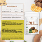 VELOTO Organic He Shou Wu Extract Powder 50:1 – Pure Fo-Ti Herbal Supplement, No Fillers, Vegan, Traditionally Used for Hair, Vitality & Antioxidant Superfood (6 Ounce)