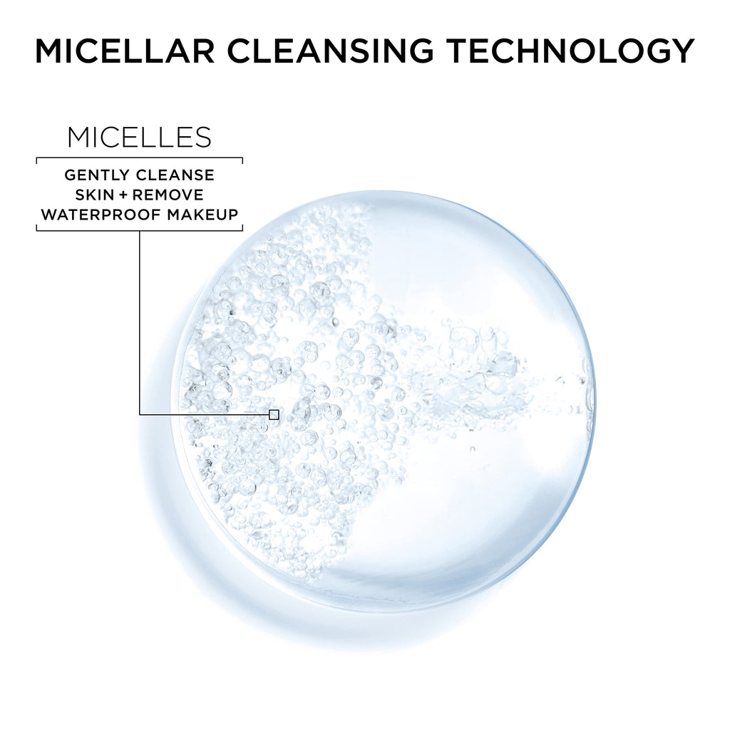 Garnier Micellar Water for Waterproof Makeup, Hydrating Facial Cleanser & Makeup Remover, Suitable for Sensitive Skin, Vegan, Cruelty Free, 13.5 Fl Oz (400mL), 2 Count
