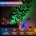URTOM 6W RGBW Up Lights Indoor Halloween LED Floor Spotlight with Remote