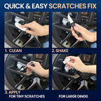 Matte Black Rim Touch Up Paint, Flat Black Wheel Paint Pen for Curb Rash & Scratch, Car Wheel Scratch Repair Kit for Alloy, Metal, Enamel, Universal Satin Black Automotive Touch Up Paint Pen (1 fl oz)