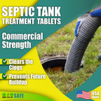 Green Pig Septic Tank Treatment Pucks – Enzyme & Bacteria-Based Treatment for Preventative Septic Maintenance, Helps Reduce Odors & Buildup, 2-Year Supply (12 Pucks)