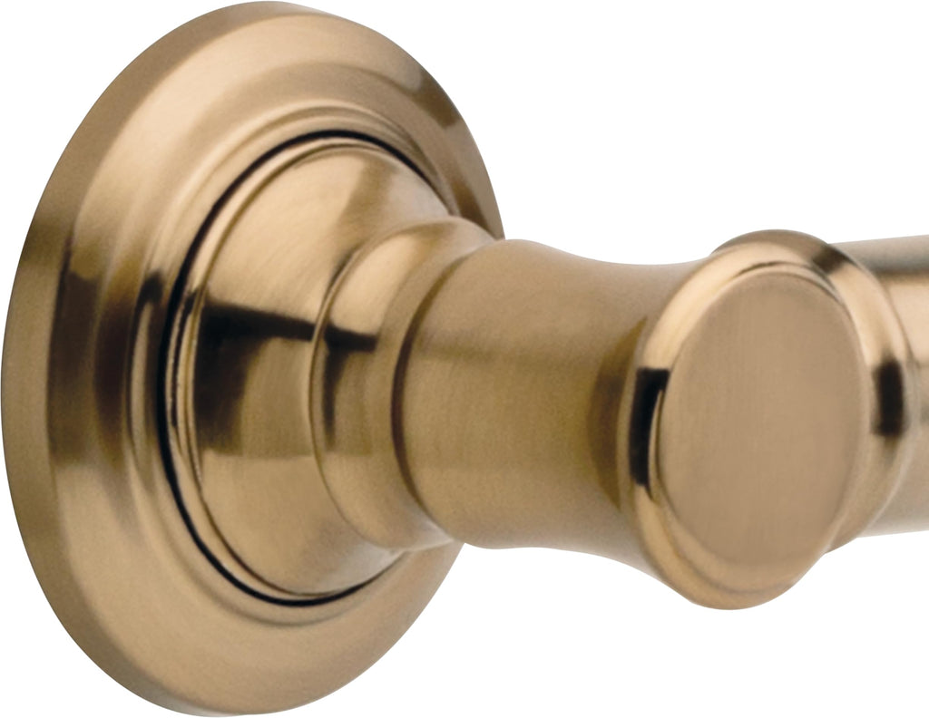 Delta Traditional (1-Pack) 18" Shower Grab Bar Seniors ADA Compliant Champagne Bronze 450 lb Capacity Bathroom Safety Handle for Shower, Bathtub | Wall Mounted Balance Assist, Grip Bar 41618-CZ