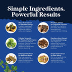 Potent Black Maca Root Capsules for Men - Herbal Wellness Supplement with Siberian Ginseng Ashwagandha and Black Maca Root - Men’s Wellness Supplement to Support General Health - 120 Count