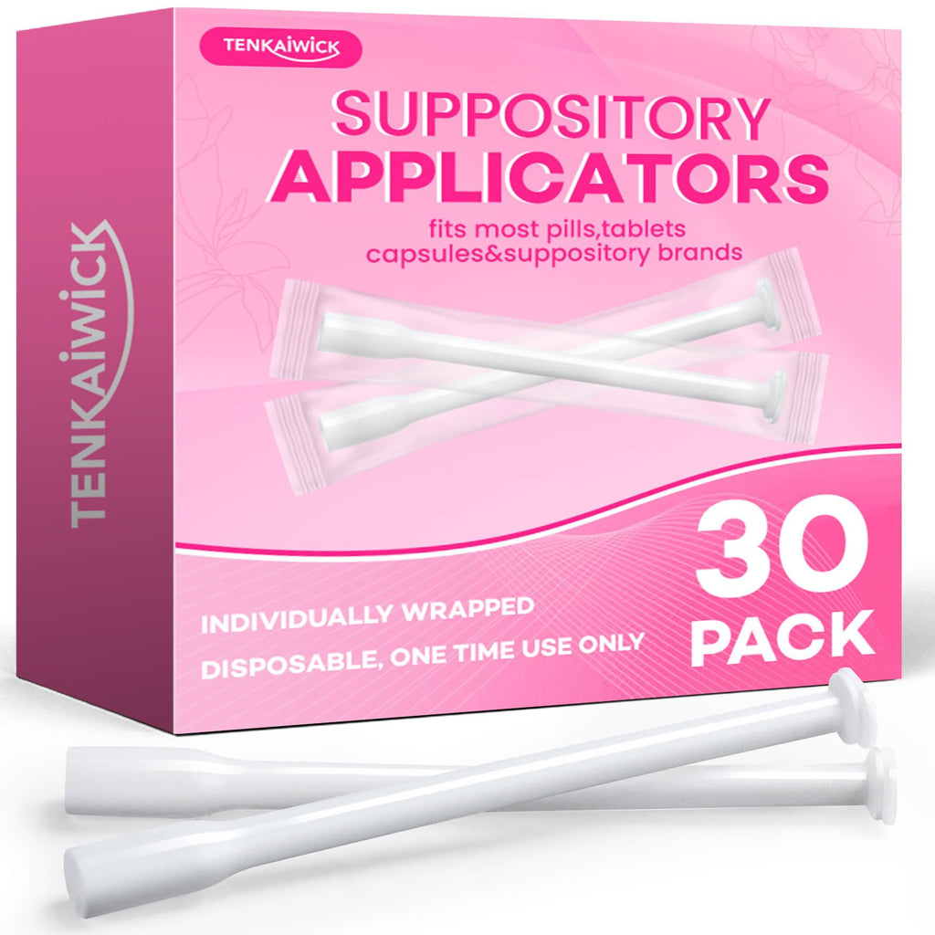 TENKAIWICK Disposable Applicator 30 Packs, Fits 0/00 Capsules & Pills, Individually Wrapped