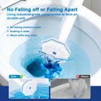 Akopryc 60pcs Toilet Cleaner Refill Pads for Clorox Wand, Upgrade 3-Layer Toilet Scrubber Refills, Won't Fall Apart, Powerful Foam, Safe On Porcelain, Bathroom Cleaning Essentials