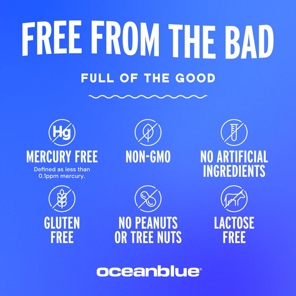 Oceanblue Professional Omega-3 2100mg Fish Oil Supplement – Triple Strength, High Potency EPA, DHA & DPA – Burpless, Wild-Caught, Natural Orange Flavor – 138 Count (Pack of 2)