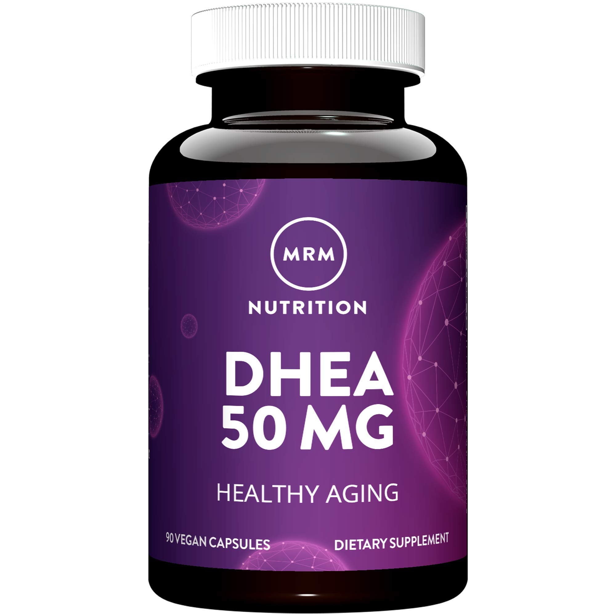 MRM Nutrition DHEA 50mg - for Women and Men - Micronized DHEA Supplement for Healthy Aging, Lean Muscle, and Enhanced Absorption Formula, Vegan, Gluten-Free, Non-GMO - 90 Servings