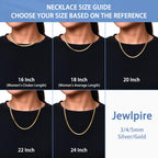 Jewlpire 18K Gold Plated Herringbone Necklace for Women, 5mm Flat Snake Chain Necklace, Gold Necklaces for Women, Women's Chains Necklaces 18 Inch