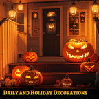 HoogaLife Flame Light Bulbs, E26 Led Light Bulb with Effect of Real Candle Fire Light, 4w Flame Bulb with Upside Down Effect, for Christmas Halloween Home Party Holiday House Room Porch