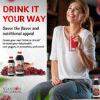 Montmorency Tart Cherry Concentrate - Unsweetened 100% Juice Concentrate | All-Natural, Vegan, ORAC Leader, BPA & Gluten Free