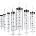 Boao 10 Pack Plastic Syringes Without Needle Epoxy Resin 20 ml,60 ml
