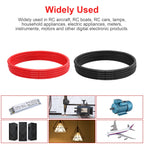 10 AWG Gauge Silicone Wire Electrical Cable（25ft red &25ft Black） Soft & Flexible 0.08 mm Tinned Copper core High Temperature Resistant Silicone Wire for Arduino Projects, RC Cars, Boat, Drones etc.