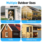 Solar Fan for Greenhouse 25W Solar Exhaust Fans Panel & 2-Pack, Solar Fan for Chicken Coop Intake or Exhaust Air Cooling Doghouses Pet House Air Ventilation and Circulation