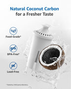 FilterLogic PF06 Pitcher Water Filter, Replacement for Brita® Classic 35557, OB03, Mavea® 107007, and Brita® Pitchers Grand, Lake, Capri, Wave, Amazon Basics® 10-Cup Pitcher, NSF Certified, 6 Pack