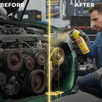 TERFISE 6.1oz Anti-Rust Lubricant Spray & Rust Remover for Metal, Multi-Purpose Penetrating Oil, Fast-Acting Lubricant Rust Dissolver for Vehicles, Tools, Chains, Bolts & Hinges (2 pcs)