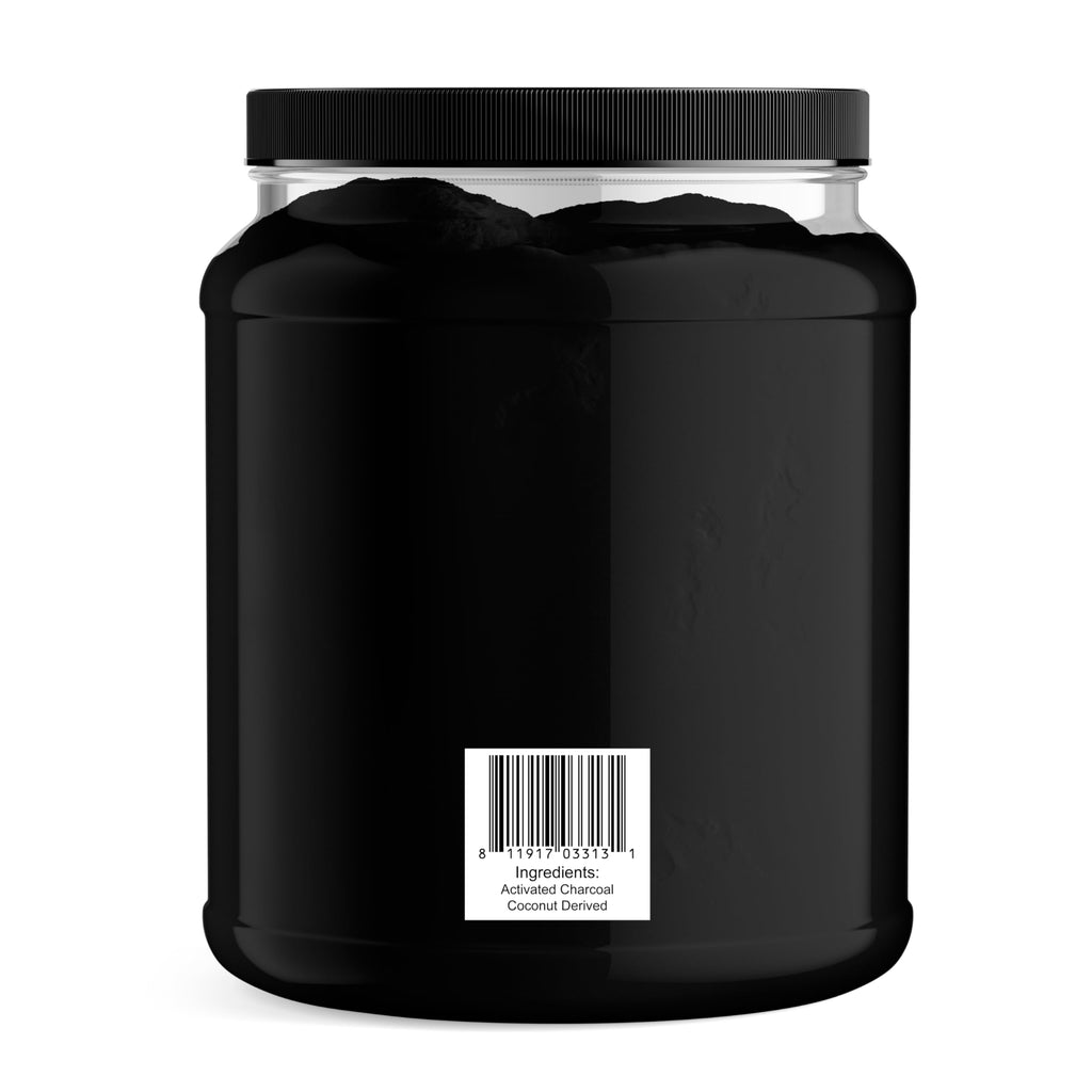 Activated Charcoal Powder Bulk - 1.75 lbs. Jar, Coconut - Food Grade Kosher Non-GMO - Teeth Whitening, Facial Mask and Soap Making. Promotes Natural Detoxification and Helps Digestion