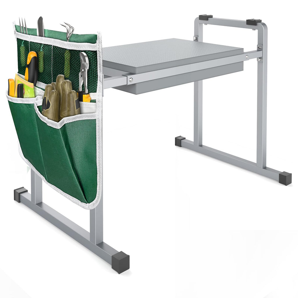 Garden Kneeler and Seat, 10.2" Stable and Save Anti-Tipping with Handle
