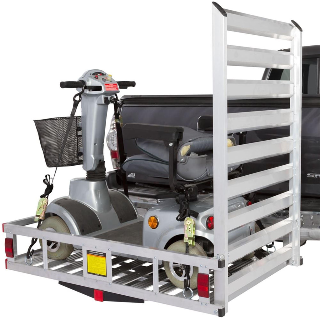 Silver Spring Aluminum Scooter and Wheelchair Carrier - 500 lb Capacity for Class III or IV 2" Hitch