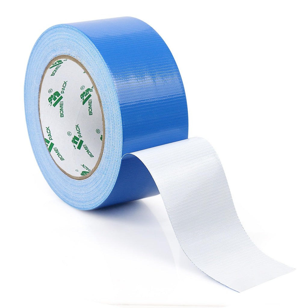 BOMEI PACK 2 Pack Blue Heavy Duty Duct Tape Strong Adhesive, 2 Inch x 35 Yd Duct Heavy Duty Waterproof All Weather Duct Tape No Residue Sealing for Indoor&Outdoor Repair
