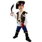 Spooktacular Creations Halloween Pirate Costume Kids, Blue Boys Pirate Costume Deluxe Set with Accessories for Toddler Halloween DressUp, Themed Party (Small, 5-7 yrs)