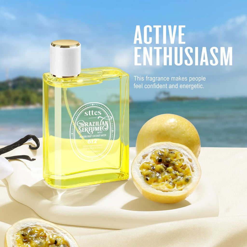Sttes Perfume 612#���PASSION FRUIT COCONUT WATER��� - Eau De Perfume 100ml (3.4fl Oz) Flower Fruit Gourmet tune (PASSION FRUIT +COCONUT +vanilla)