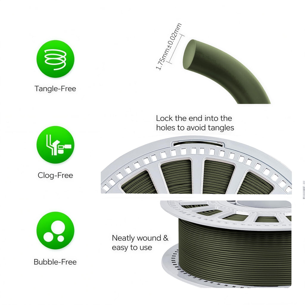 SHIMMERFIL 3D Printer Filament, High Speed Pla Filament, Dimensional Accuracy +/- 0.03 Mm, Pla, Pla 1 Kg (2.2 Lbs) Per Roll, Fit Most FDM 3D Printers