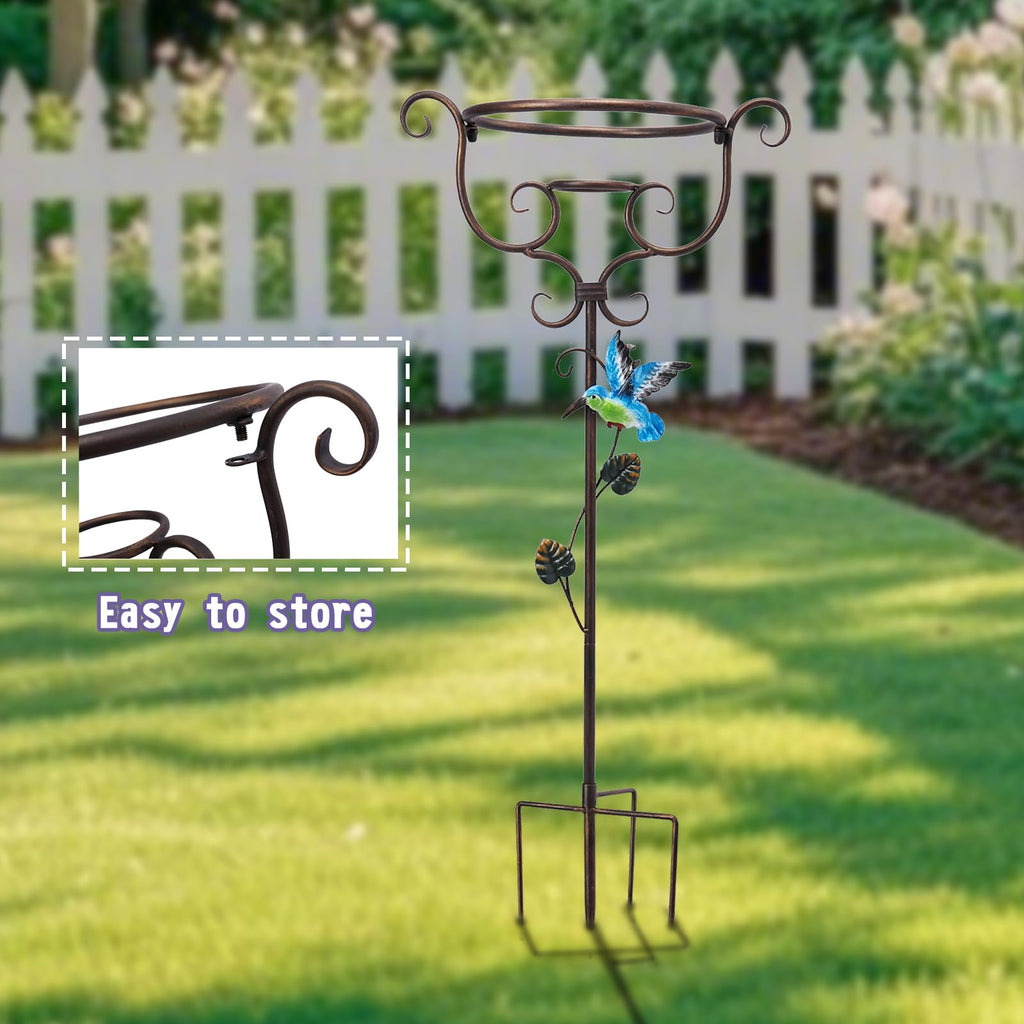 VCUTEKA Gazing Ball Stand, Metal Garden Gazing Globe Stand for 8-10" Balls