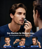 Nose Hair Trimmer for Men, 3-in-1 Rechargeable Nose & Facial Hair Trimmer