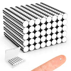 Caturledas 20 Pack 60x10x3 mm Rare Earth Neodymium Magnets, Powerful Small Strong Metal Rectangular Bar Magnetic Strip Magnet for Fridge Garage Kitchen Science Craft Office, Black