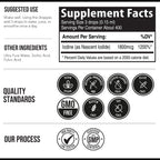 Nascent Iodine Supplement 400 Servings, Glass Bottle, Vegan, 1800 mcg - 600 mcg per Drop - Pure, Clear Color - Supports Thyroid Health, Energy, Immunity & Metabolism (2 oz.)