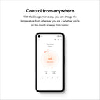 Google Nest Thermostat - Smart Thermostat for Home - Programmable Wifi Thermostat - Fog