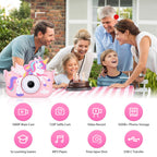 Unicorn Toys Camera for Kids Girls Age 3-8, Pink