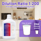 Mirtola Multi-Surface Floor Cleaning Solution Compatible with Dreame Cleaning Solution, Lavender Scent, Deep Clean, Suitable for All Mopping Robot Vacuums and Cordless Wet/Dry Mops (1000 ml)