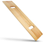 DMI Transfer Board and Slide Board, FSA Eligible, Made of Heavy-Duty Wood for Patient, Senior and Handicap Move Assist and Slide Transfers, Holds up to 440 Pounds, 2 Cut out Handles, 30 x 8 x 1