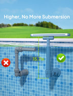 [Patented] POOLHOUR 2026 Upgrade Height Pool Fountain for Above Gound and Inground Pools, Adjustable Pool Sprinkler Fountain, Wide Width Spray Pool Waterfall, Cooling Swimming Pool Accessories
