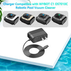 Charger for WYBOT Robotic Pool Vacuum Cleaner Compatible with Wybot C1 OS7010C Cordless Pool Vacuum Cleaner Power Adapter