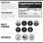 Plant-D3 Organic Vitamin D3 5000 IU - Vegan, Max Strength Sublingual Liquid D3 Drops - 200% Higher Absorption - 100% Plant-Based Cholecalciferol Form - Adjustable Dosing for All Ages (1oz Liquid)