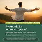 Gaia Herbs Quick Defense - Fast-Acting Immune Support Supplement* - Echinacea, Black Elderberry, Ginger & Andrographis - 40 Vegan Liquid Phyto-Caps (20 Servings)