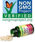 Spring Valley Maca Root 500mg Capsules, Organic Maca Root for Women and Men + VLS Sticker.