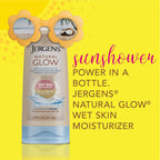 Jergens Natural Glow In Shower Lotion, Self Tanner for Medium to Deep Skin Tone, Sunless Tanning Wet Skin Lotion for Gradual, Flawless Color, 7.5 Ounce, Pack of 2