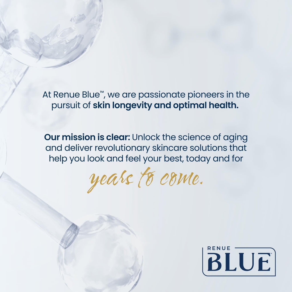 Renue Blue Skin Essentials Chocolate Drink Mix | Collagen Peptides Creatine & Protein Powder | Collagen (12g) Creatine (5g) Protein (15g) per Serving | Skin Hydration & Elasticity Support | 15 Sachets