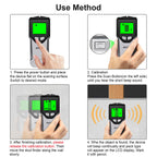 Stud Finder Wall Scanner - 5 in 1 Stud Finder Tool w/Smart Chip and HD LCD Display, Stud Detector Beam Finders for the Center and Edge of Wood AC Wire Metal Studs Joist Pipe (‎Silver Plate)