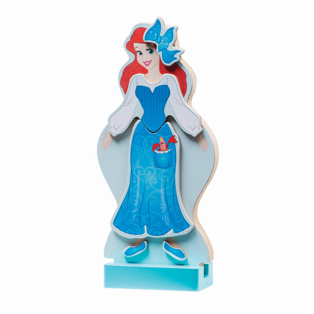 Melissa & Doug Disney Ariel Magnetic Dress-Up Wooden Doll Pretend Play Set (30+ pcs)