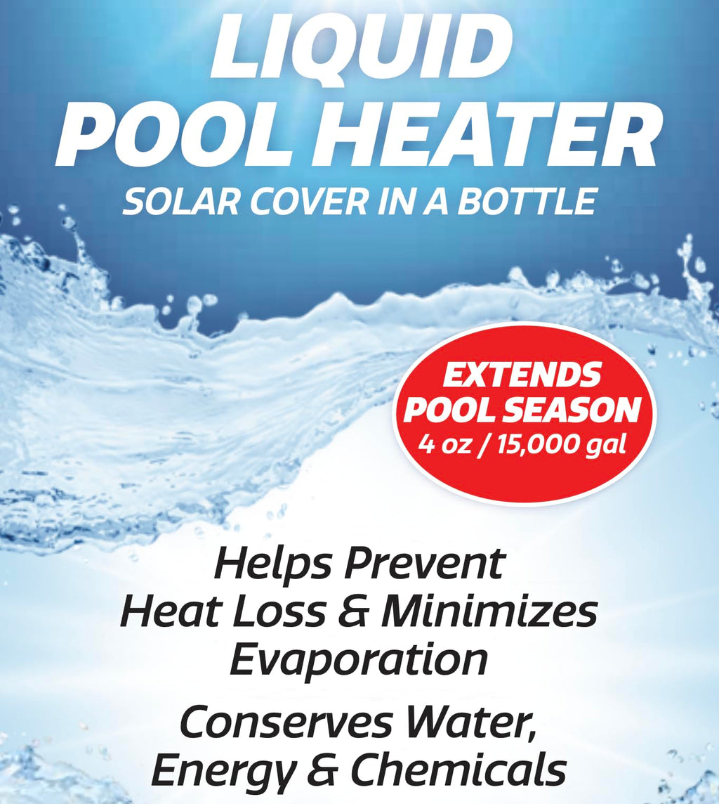SpaChoice 1-Quart Premium Liquid Pool Heater Solar Cover In a Bottle, Liquid Solar Blanket for Pool, Made in USA